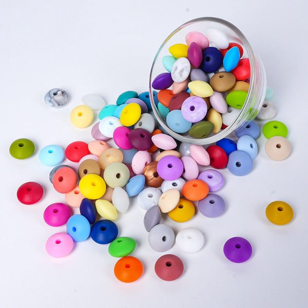 Wholesale100PCS PACK 12mm Silicone Color Round Small Spacer Beads Online