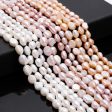 Wholesale 10pcs pack Natural Straight Hole Freshwater Pearl Necklace Bracelet Material Loose Beads Accessories Sale