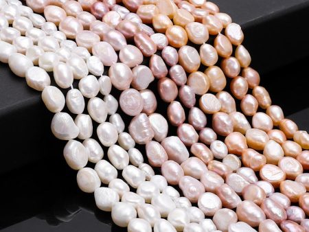 Wholesale 10pcs pack Natural Straight Hole Freshwater Pearl Necklace Bracelet Material Loose Beads Accessories Sale