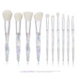 Wholesale 10pcs Glass Diamond Plastic Handle Makeup Brush Cheap