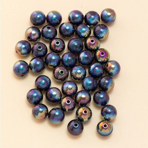 Wholesale 200pcs pack Starry Sky Color Shell Mermaid Straight Hole Beads Supply