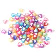 Wholesale 100pcs pack Color Heart Acrylic Beads For Cheap