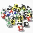 Wholesale 12mm Mixed Color White Soccer Acrylic Baseball Beads Cheap