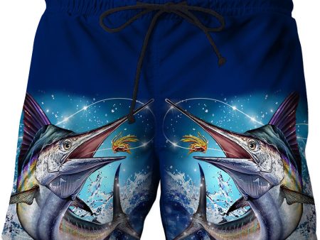 Wholesale Beach Shorts 3D Digital Printing Fish Pattern Cropped Pants Men s Swimwear Hot on Sale