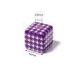 Wholesale 10pcs pack 14mm Acrylic Houndstooth Printing Square Beads Supply