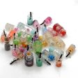 Wholesale 10pcs box Round Glass Ball Milk Tea Cup Glass Bottle Beads Cheap