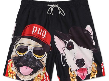 Wholesale Beach Shorts Men Quick Dry Loose 3D Cartoon Large Size Swimwear Discount