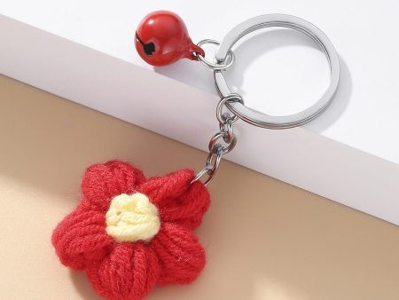 Wholesale Wool Flower Bell Keychain For Sale