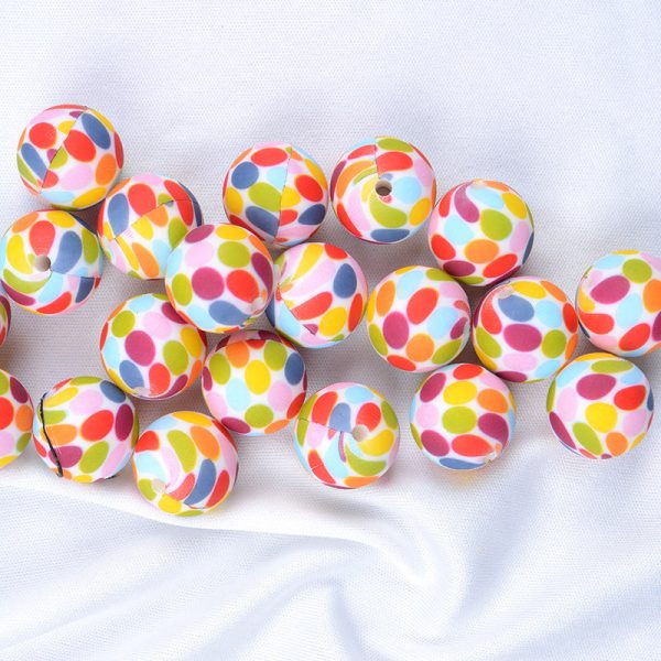 Wholesale 100pcs pack Chewable Colorful DIY 12MM Silicone Beads Online now