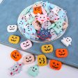 Wholesale 20pcs pack Halloween Pumpkin Silicone Beads For Discount