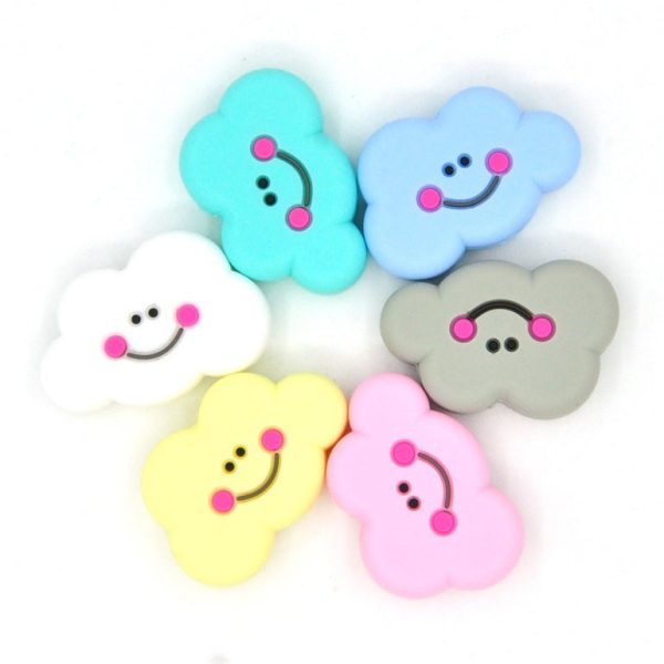 Wholesale 100pcs Cloud Silicone Teether Beads For Sale