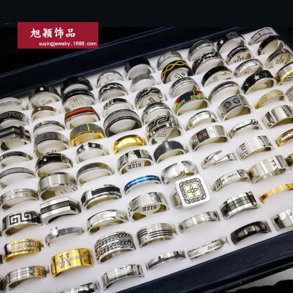 Wholesale 20PCS Stainless Steel Random Men and Women Style Rings Online Hot Sale