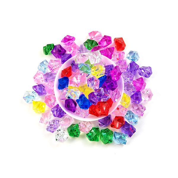 Wholesale 10pcs pack Fake Ice Cube Color Size Crushed Plastic Stone Shooting Props Acrylic Decorations Online Hot Sale