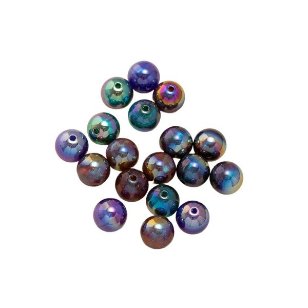 Wholesale 200pcs pack Starry Sky Color Shell Mermaid Straight Hole Beads Supply