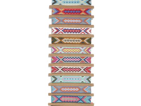 Wholesale 12pcs set Hand Woven Aztec Friendship Bracelet Online now