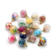 Wholesale 10pcs box Round Glass Ball Milk Tea Cup Glass Bottle Beads Cheap