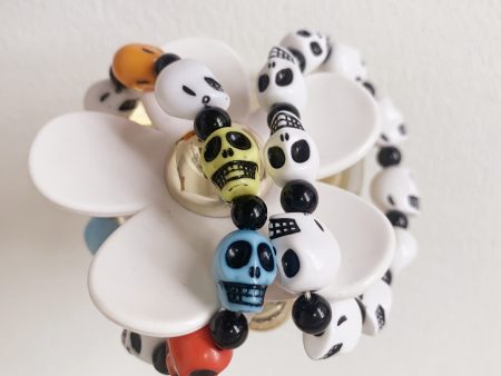 Wholesale Halloween Skull Resin Bracelet Supply