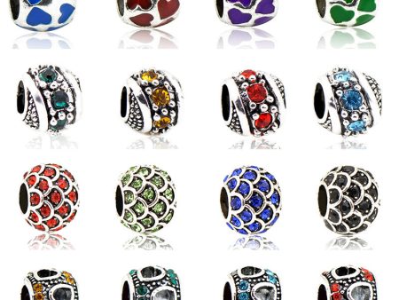 Wholesale 10pcs pack Alloy Point Drill Ocean Style Large Hole Beads Online