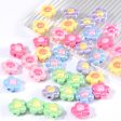 Wholesale 10pcs pack Acrylic Flower Beads Solid Color Plated Small Flower Scatter Beads Sale