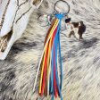 Wholesale 2pcs pack Western Wind Leopard Color Tassel Leather Keychain Discount