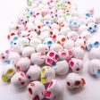 Wholesale 100pcs  8*10 Colorful Skull Head Acrylic Beads Online now