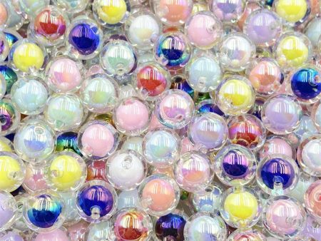 Wholesale 10pcs pack 16mm Acrylic UV Plated No Scratch Beads Online Sale