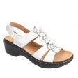 Wholesale PU Summer Hollow Wedge Sandals For Sale