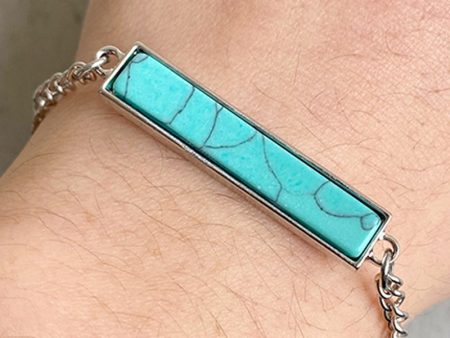 Wholesale 3pcs pack Western Cowboy Vintage Turquoise Bracelet Online now