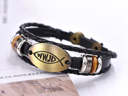 Wholesale Zinc Alloy Genuine Leather Multi-layer Snap Button Beaded Bracelet For Discount