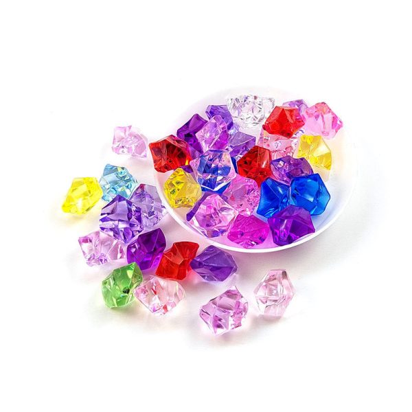 Wholesale 10pcs pack Fake Ice Cube Color Size Crushed Plastic Stone Shooting Props Acrylic Decorations Online Hot Sale