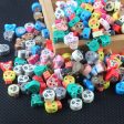 Wholesale 100pcs pack Cartoon Animals Soft Pottery Sliced Beads Sale