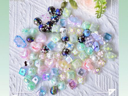 Wholesale 5pcs Hand Painted Glass Scattered Beads Hot on Sale