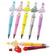 Wholesale 10pcs pack DIY Handmade Cartoon Elephant Silicone Bead Pen For Discount