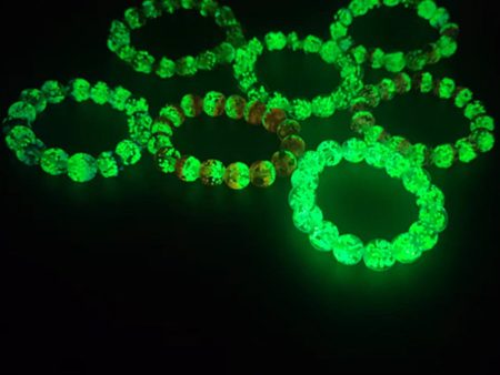 Wholesale 12MM Two-color Fantasy Luminous Glass Bracelet Supply