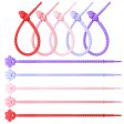 Wholesale 20pcs DIY Macaron Color Cat Claw Cable Ties Key Chain Online Sale