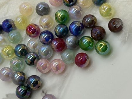 Wholesale 200pcs Mermaid Beads Cream Candy Single Hole Glass Beads Supply