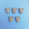 Wholesale 10pcs Cartoon Animal Silicone Teether Beads on Sale