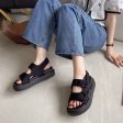 Wholesale Cloth Velcro Platform Sandals Discount