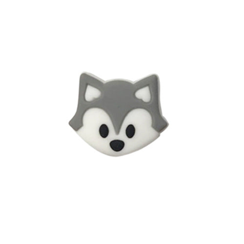 Wholesale 3pcs Silicone Fox Focal beads Online Hot Sale