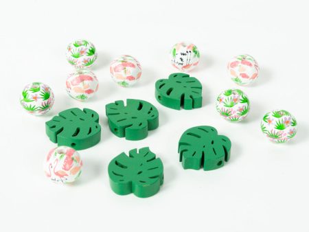 Wholesale 10pcs Summer Theme Colorful Wooden Beads on Sale