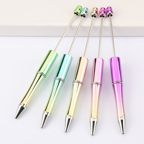 Wholesale 10pcs Plastic Gradient Beaded Ballpoint Pen Online