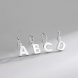 Wholesale Sterling Silver 26 English Alphabet Keychain Accessories Online Sale