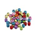 Wholesale 120pcs pack Big Hole Acrylic Colorful English Alphabet Beads For Discount