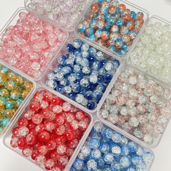 Wholesale 50pcs pack 10mm Crack Popped Beads For Sale