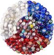 Wholesale 200pcs Resin Color Beads Big Hole Mixed Color Beads Online now