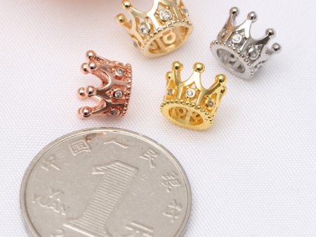 Wholesale 5pcs pack Crown Large Hole Separator Beads Discount