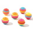 Wholesale 100pcs pack ABS five-color cartoon small particle bayberry ball string Beads For Discount