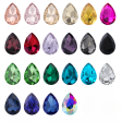 Wholesale 100pcs pack Glass Water Drop Crystal Phone Sticker Diamond Beads on Sale