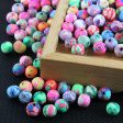 Wholesale 100pcs pack 6 8 10 12mm Mixed Color Soft Pottery Round Beads Hot on Sale