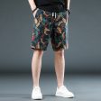 Wholesale Beach Pants Men Summer Casual Retro Print Loose Thin Section Large Size Five Pants Quick Dry Swimwear Online Sale